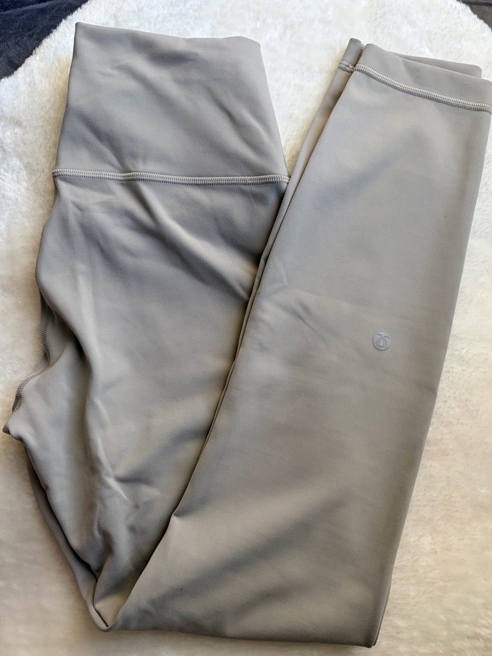 Lululemon Wunder Train Warm Gray High-Waist Leggings